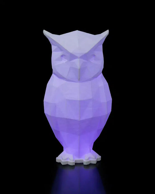 Lampe Hibou Low Poly – Éclairage d’ambiance USB