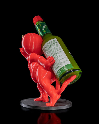 Porte-Bouteille Tabasco "Diable" – Le Gardien du Feu Épicé !