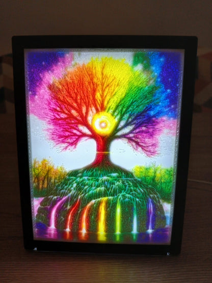 Cadre photo lithophanie 3D avec LED Branchement USB-C