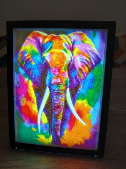 Cadre photo lithophanie 3D avec LED Branchement USB-C