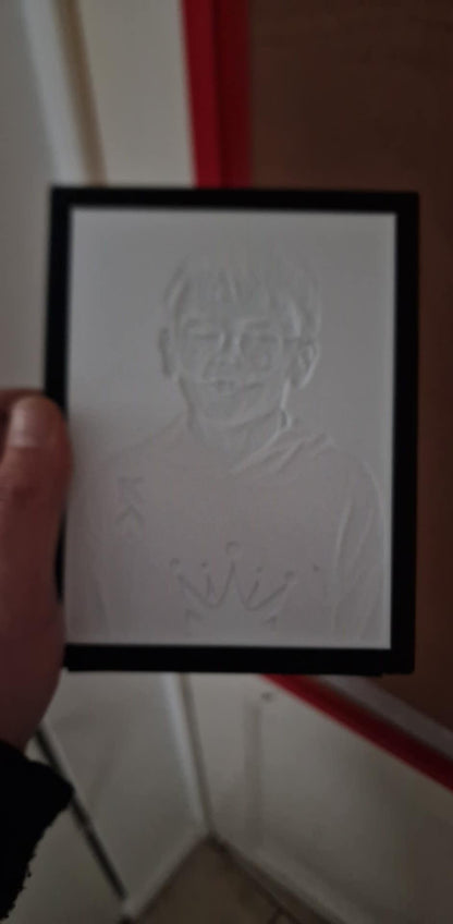 Cadre photo lithophanie 3D avec LED Branchement USB-C