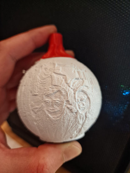 Boule de Noël Lithophane Personnalisée – Illuminez vos souvenirs !