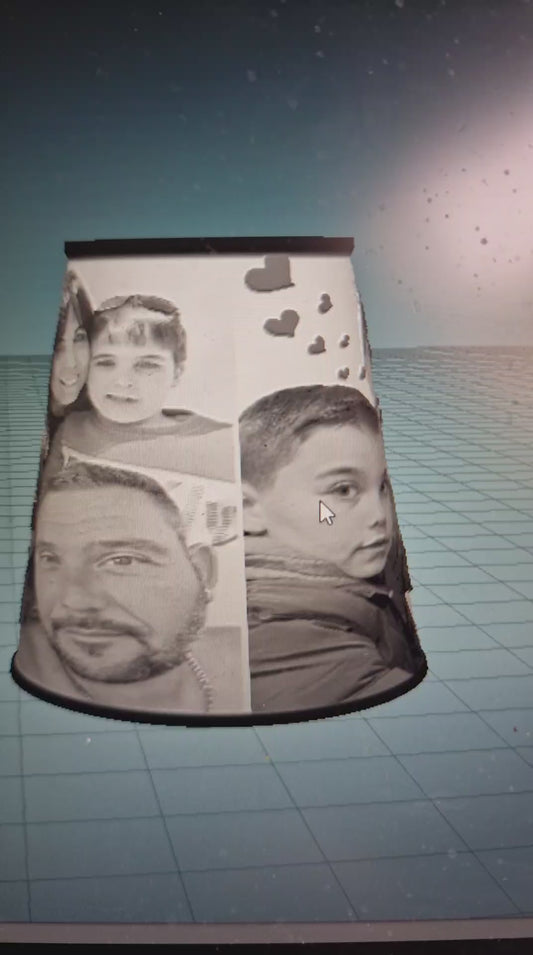 ✨ Abat-jour personnalisé en lithophanie 3D ✨